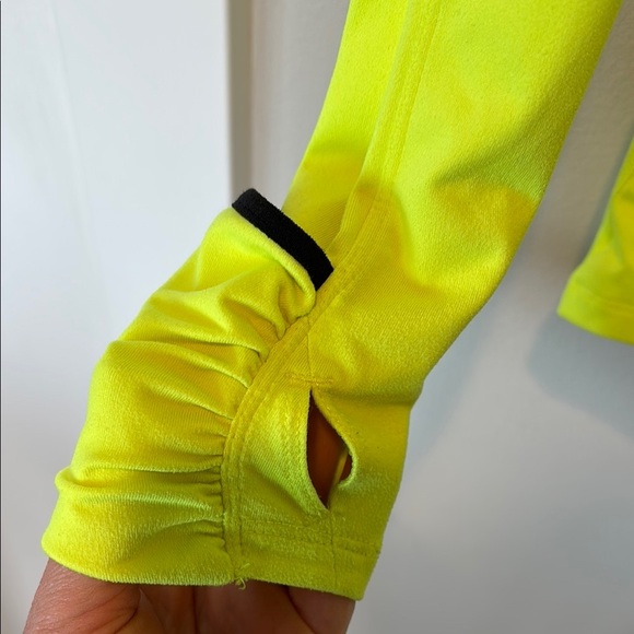 Nike Women's Neon Yellow Running Hoodie - Medium - Picture 6 of 7